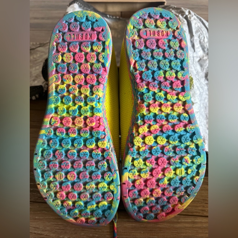 NOBULL Lime Wild Swirl Trainers Low, Unisex - M8, W9.5 - Picture 3 of 6